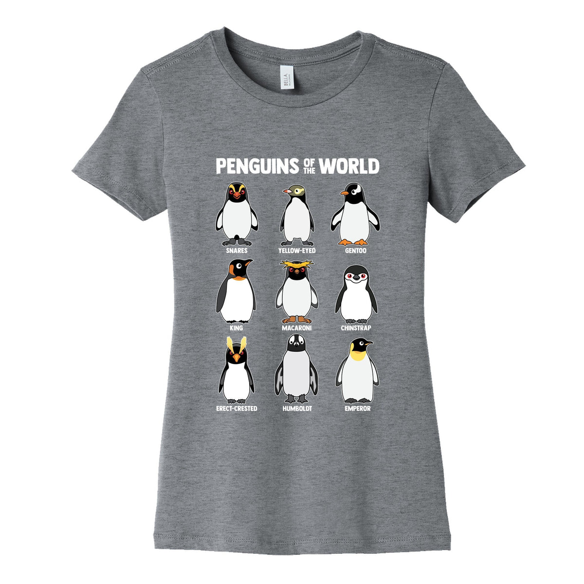 Penguins of the World Womens Cotton Tee Unisex
