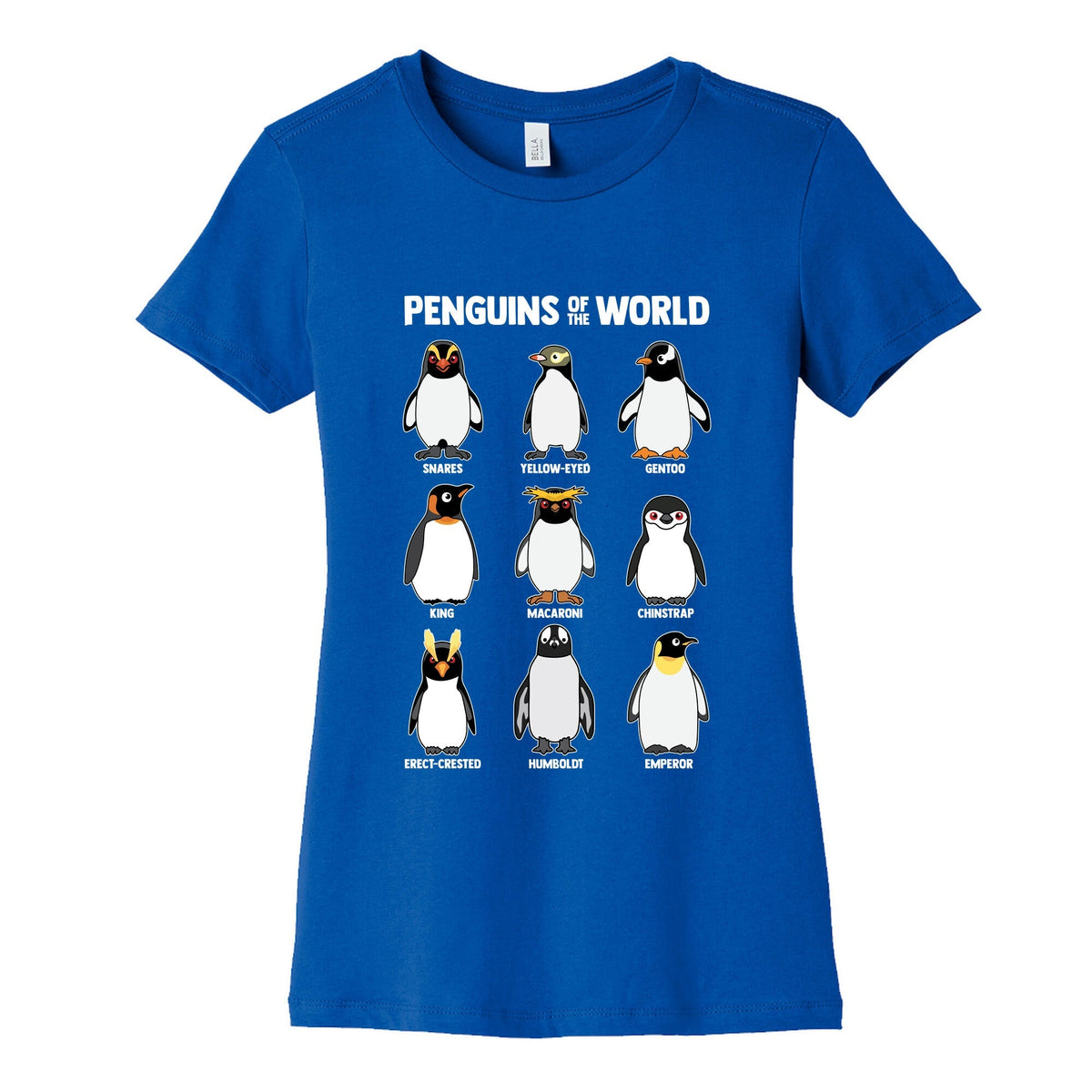 Penguins of the World Womens Cotton Tee Unisex