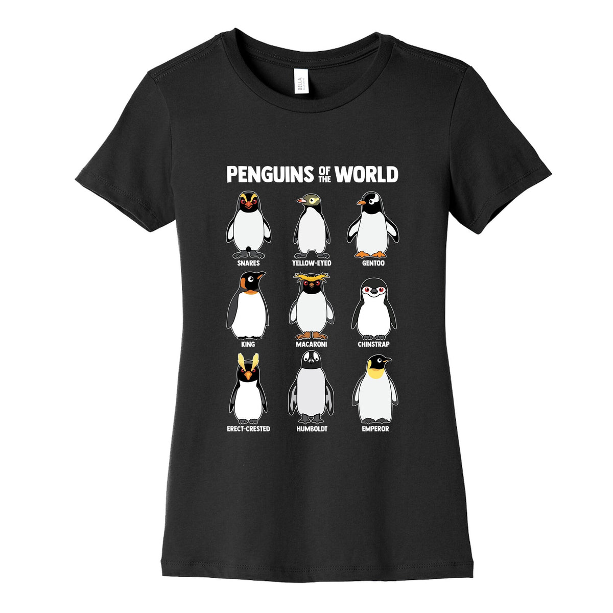 Penguins of the World Womens Cotton Tee Unisex