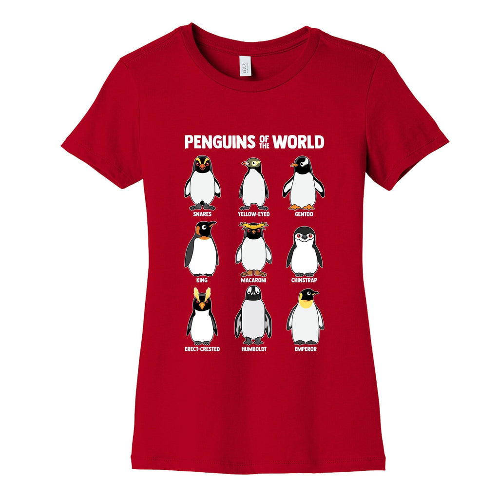 Penguins of the World Womens Cotton Tee Unisex