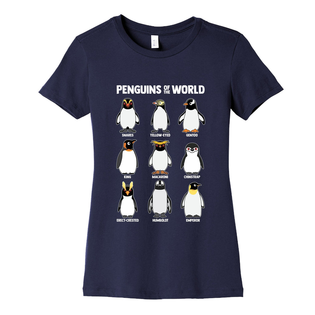 Penguins of the World Womens Cotton Tee Unisex