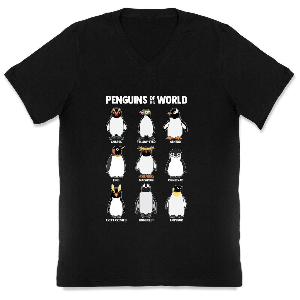 Penguins of the World V-Neck Unisex