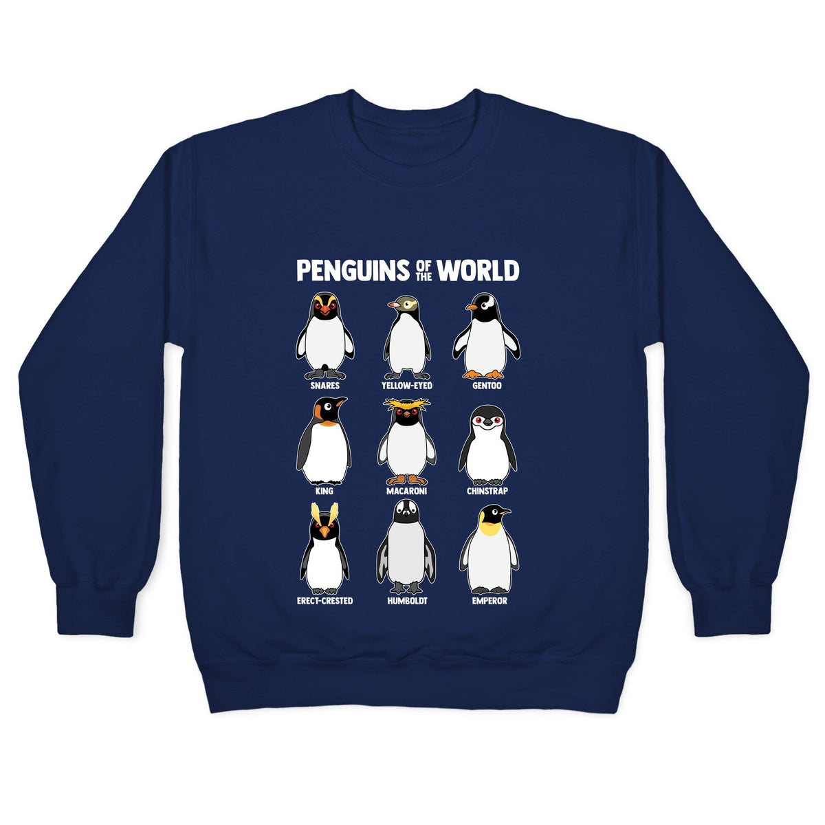 Penguins of the World Crewneck Unisex