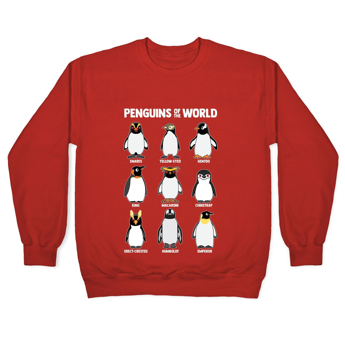 Penguins of the World Crewneck Unisex