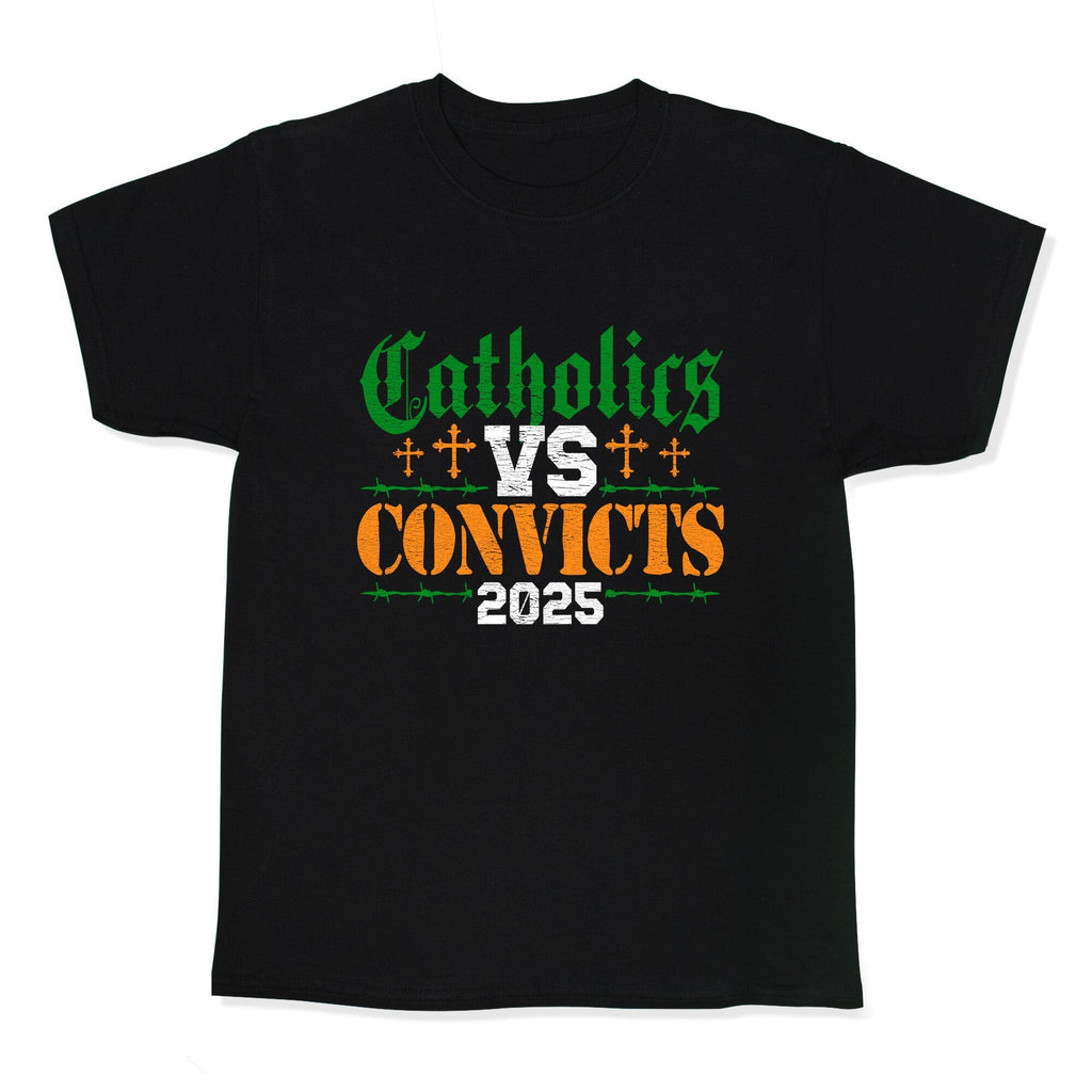 Catholics vs Convicts 2025 Kids Tee Unisex