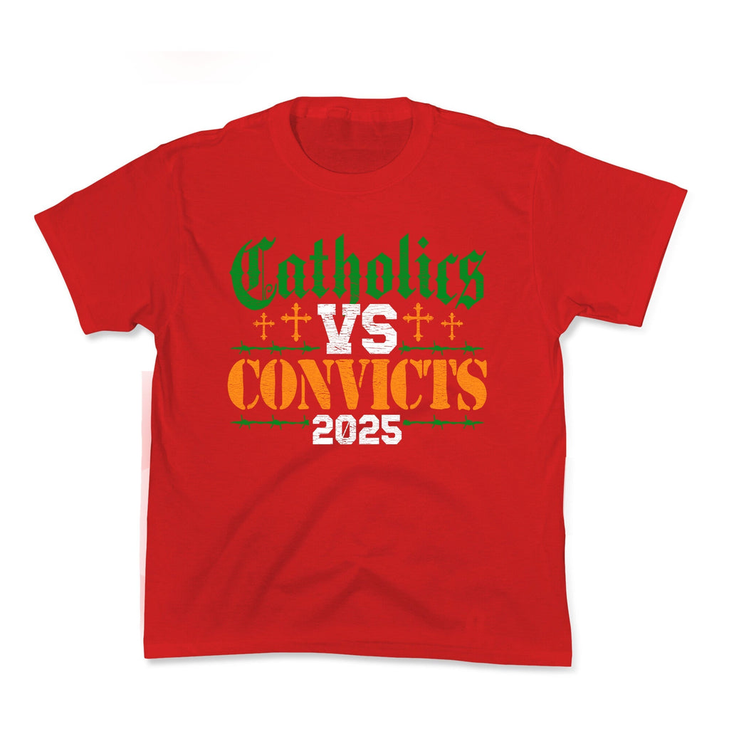 Catholics vs Convicts 2025 Kids Tee Unisex