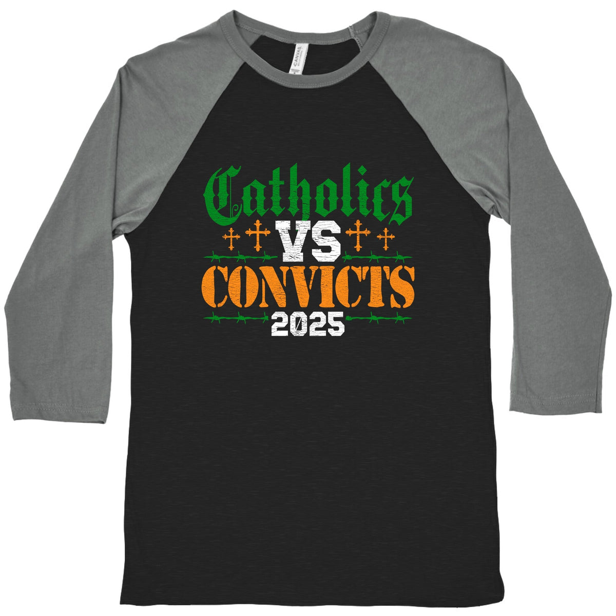Catholics vs Convicts 2025 Baseball Tee Unisex