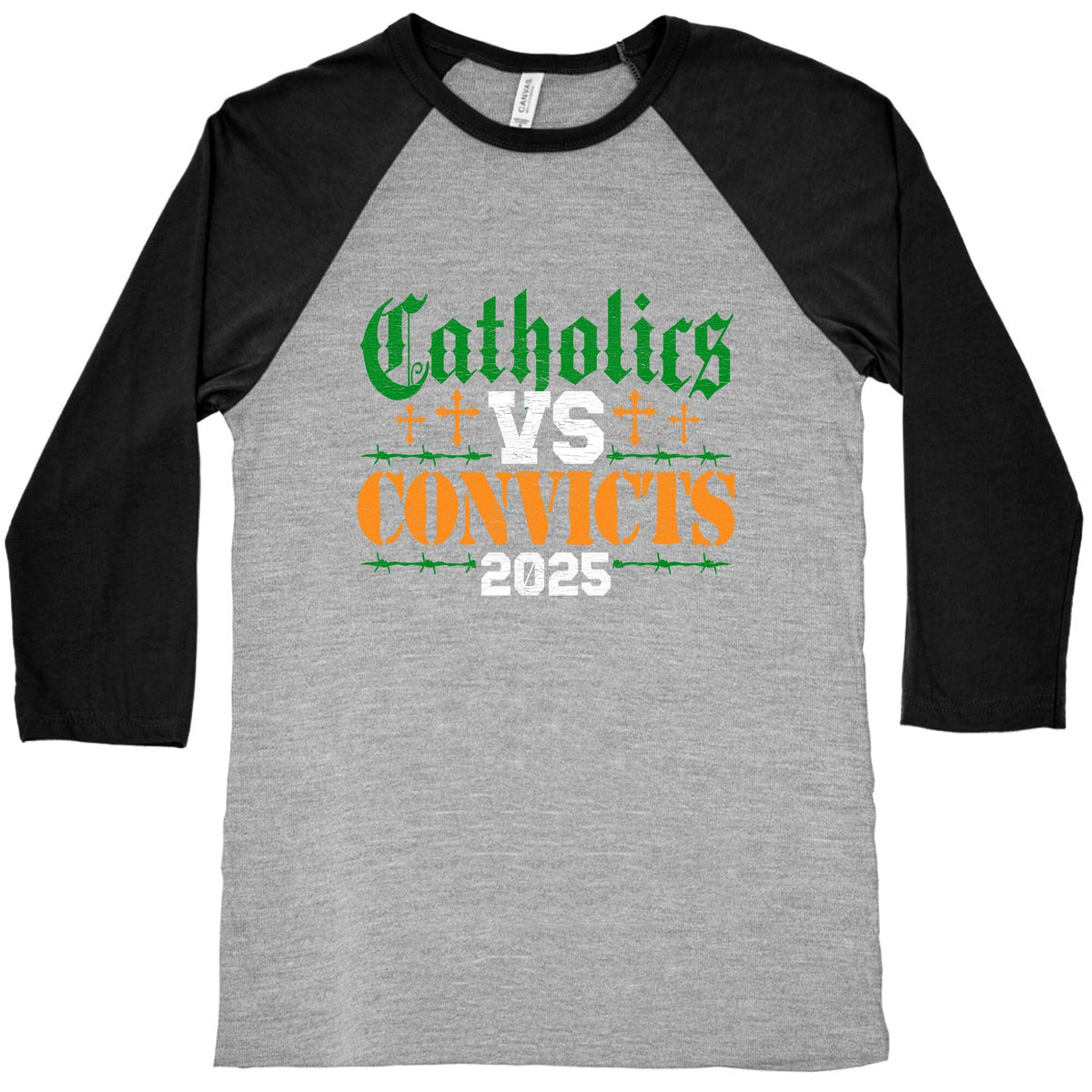 Catholics vs Convicts 2025 Baseball Tee Unisex