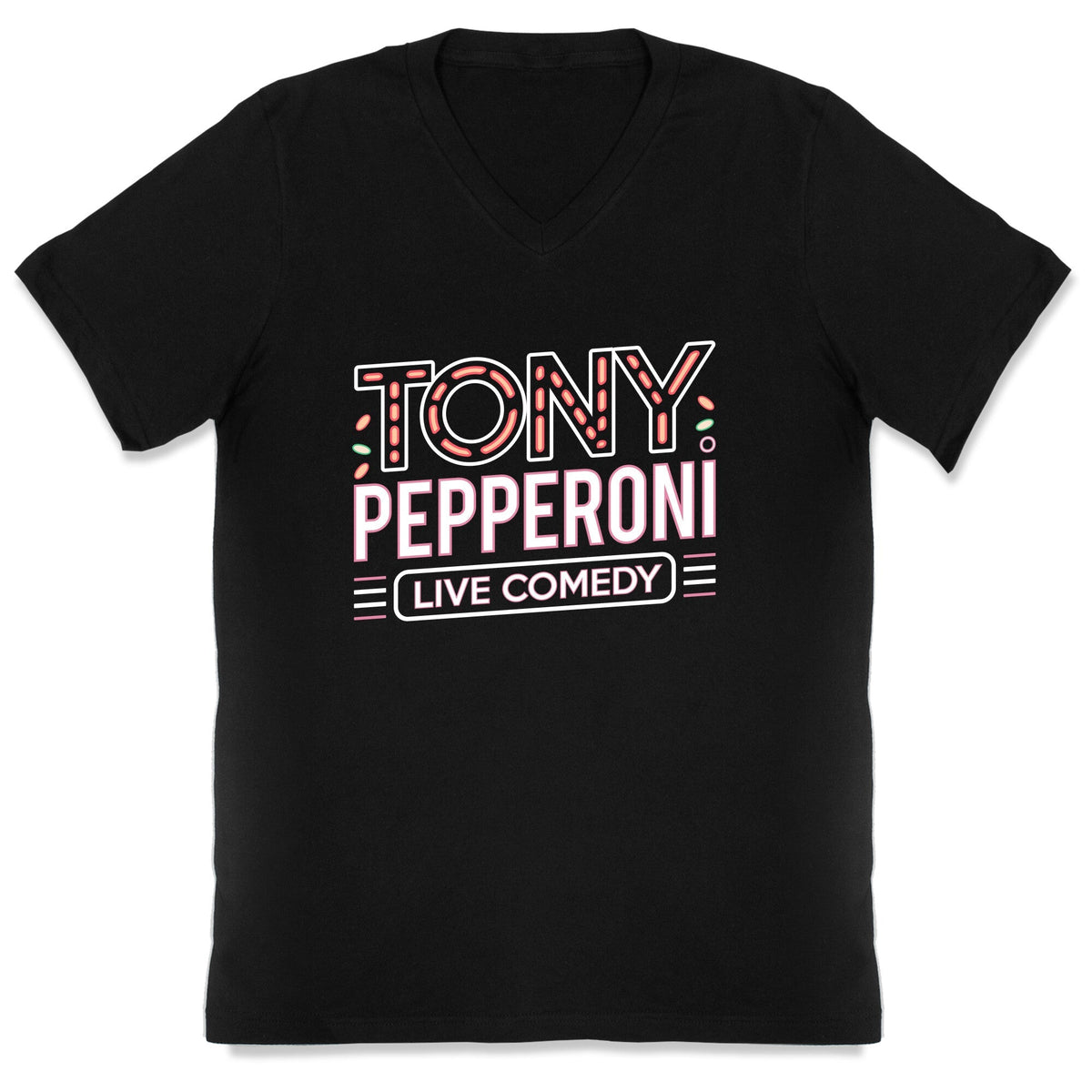 Tony Pepperoni Live Comedy V-Neck Unisex