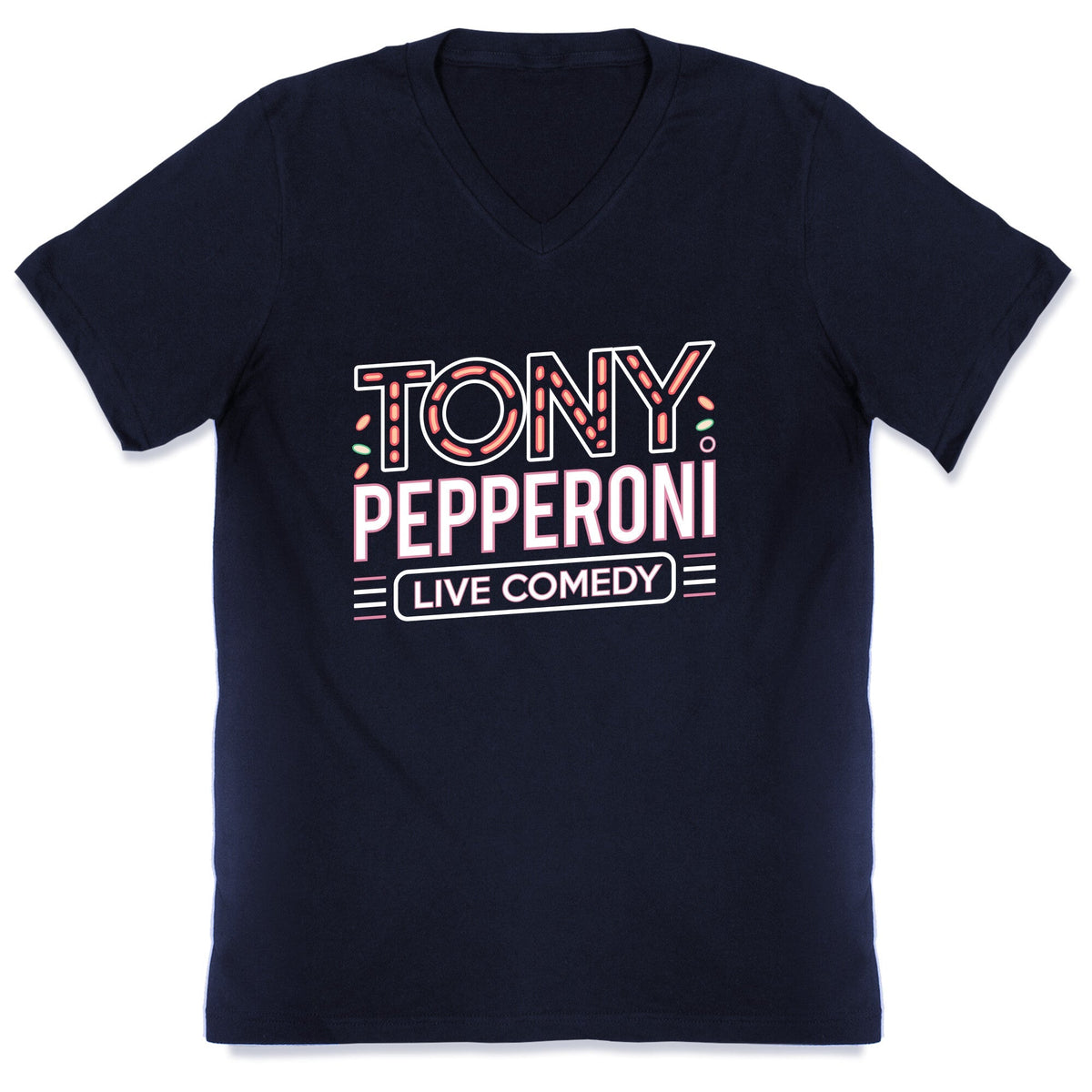 Tony Pepperoni Live Comedy V-Neck Unisex