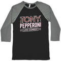 Tony Pepperoni Live Comedy Baseball Tee Unisex