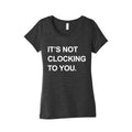 Its Not Clocking To You Bieber Womens Triblend Tee Unisex