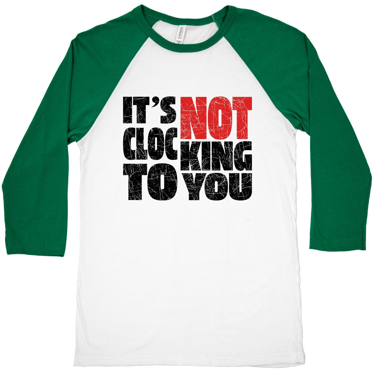 Bieber Its Not Clocking To You Baseball Tee Unisex