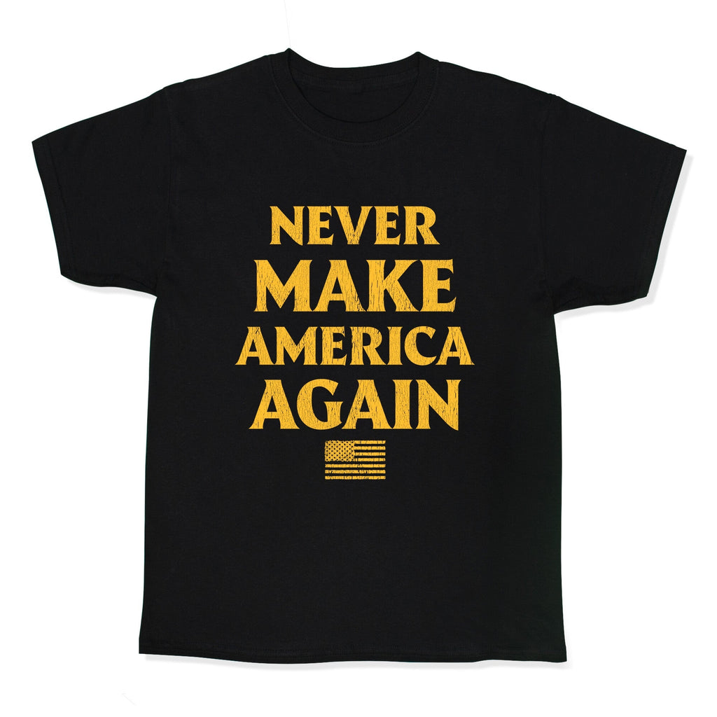 Trump Never Make America Again Kids Tee Unisex