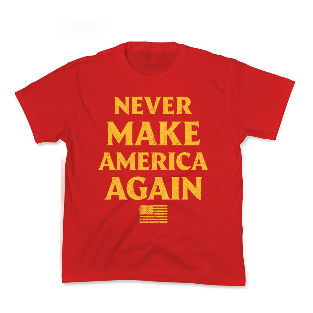 Trump Never Make America Again Kids Tee Unisex