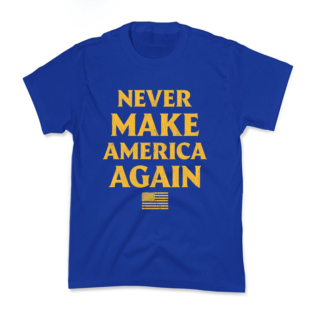 Trump Never Make America Again Kids Tee Unisex