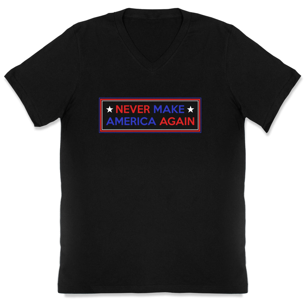 Never Make America Again Trump V-Neck Unisex