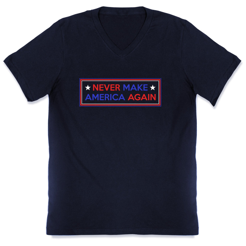 Never Make America Again Trump V-Neck Unisex