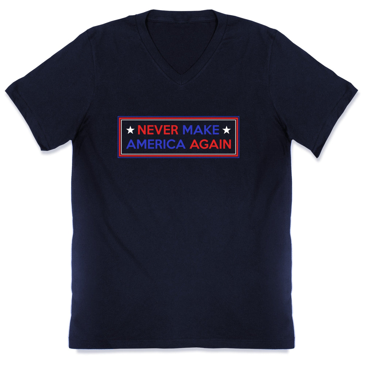 Never Make America Again Trump V-Neck Unisex