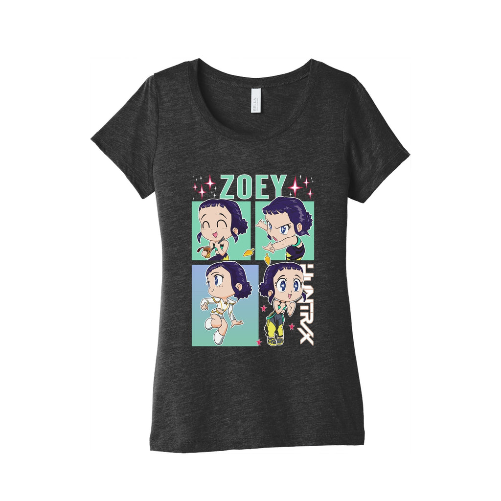 Zoey Kpop Demon Hunters Womens Triblend Tee Unisex