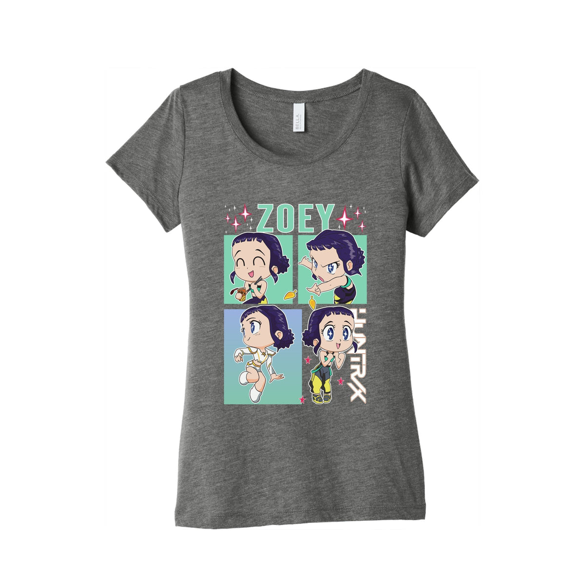 Zoey Kpop Demon Hunters Womens Triblend Tee Unisex