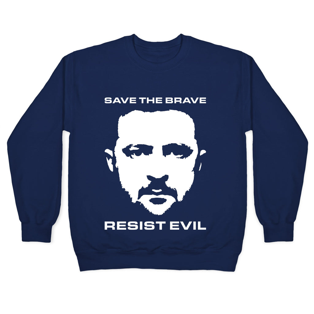 Zelensky Save The Brave Crewneck Unisex