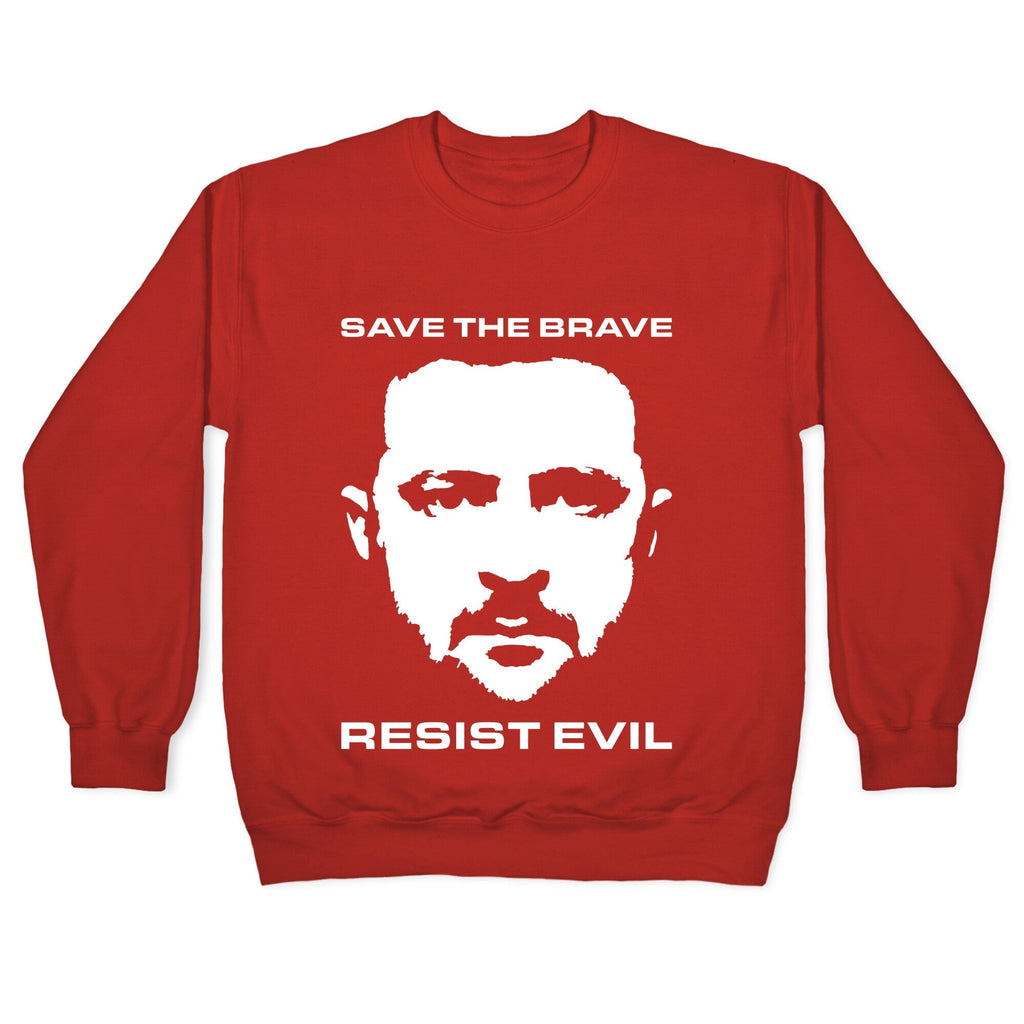 Zelensky Save The Brave Crewneck Unisex