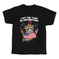 Tism In Patriotism Racoon Kids Tee Unisex