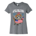 Tism In Patriotism Racoon Womens Cotton Tee Unisex