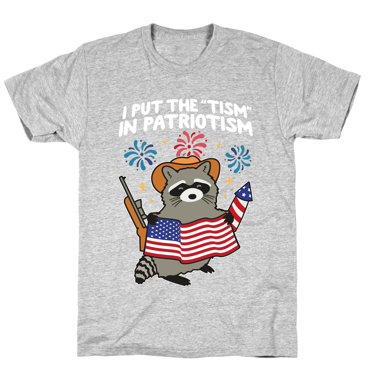 Tism In Patriotism Racoon Unisex