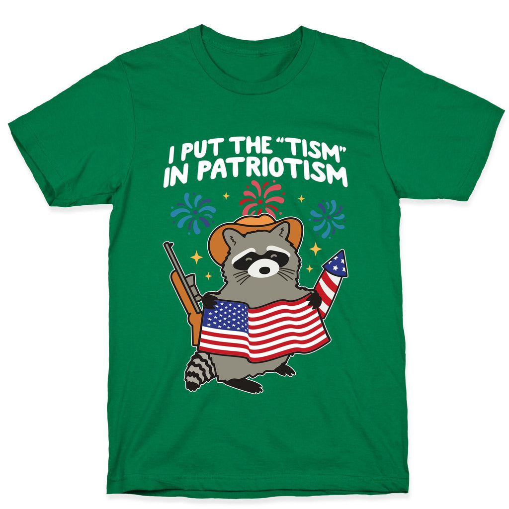 Tism In Patriotism Racoon Unisex