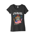 Tism In Patriotism Racoon Womens Triblend Tee Unisex