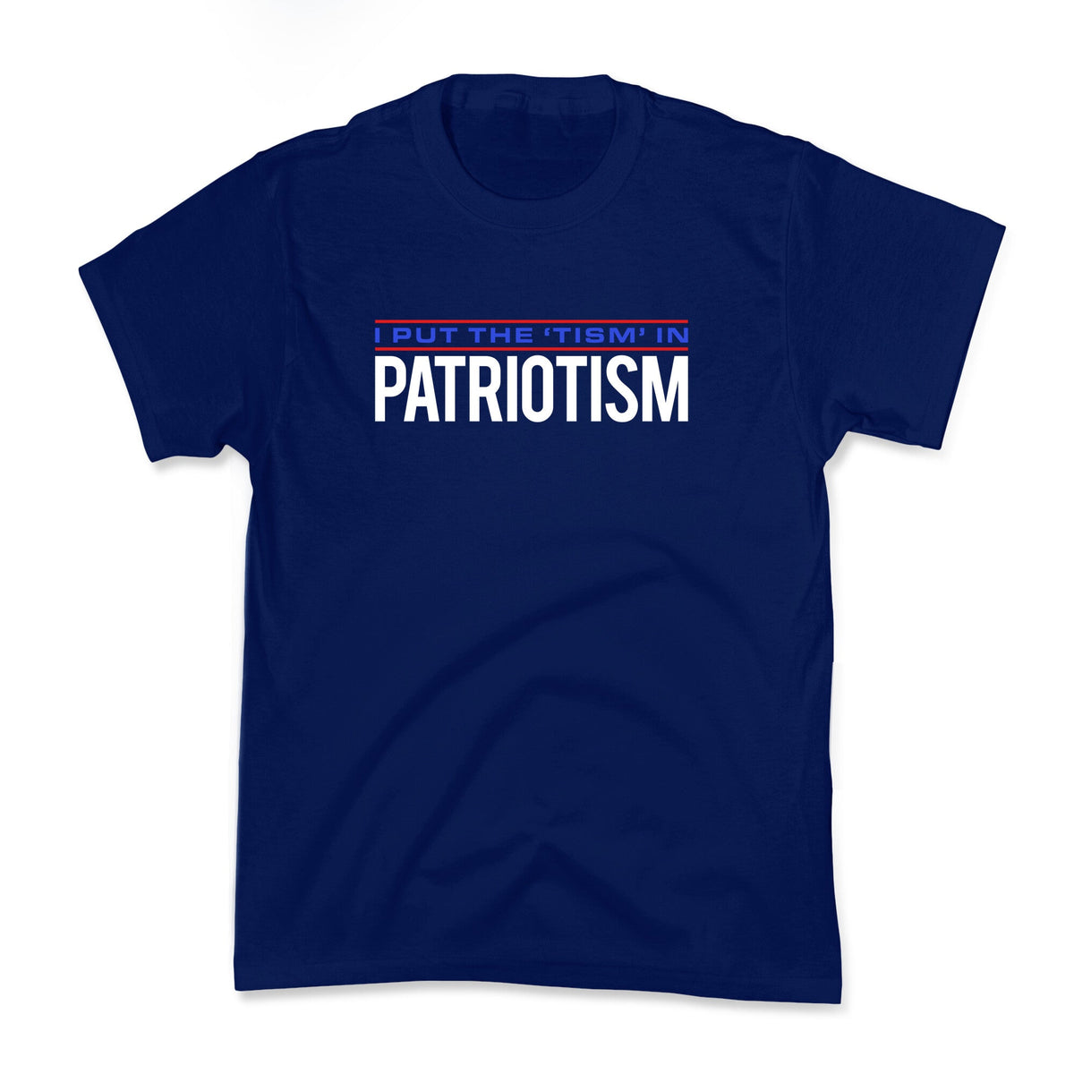 I Put The Tism In Patriotism Kids Tee Unisex
