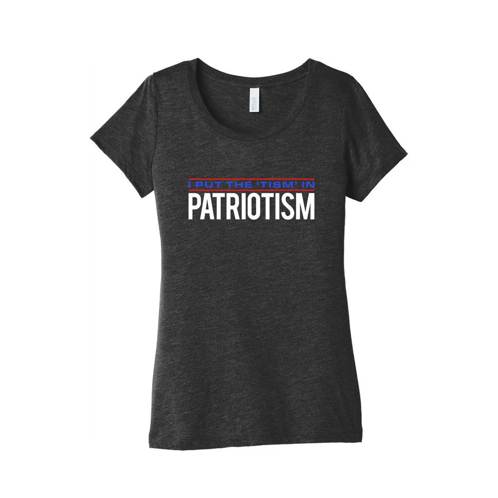 I Put The Tism In Patriotism Womens Triblend Tee Unisex
