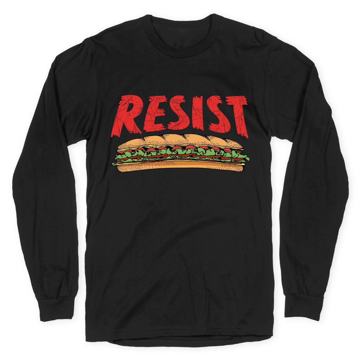 Resist Anti Ice Sandwich Guy DC Longsleeve Tee Unisex