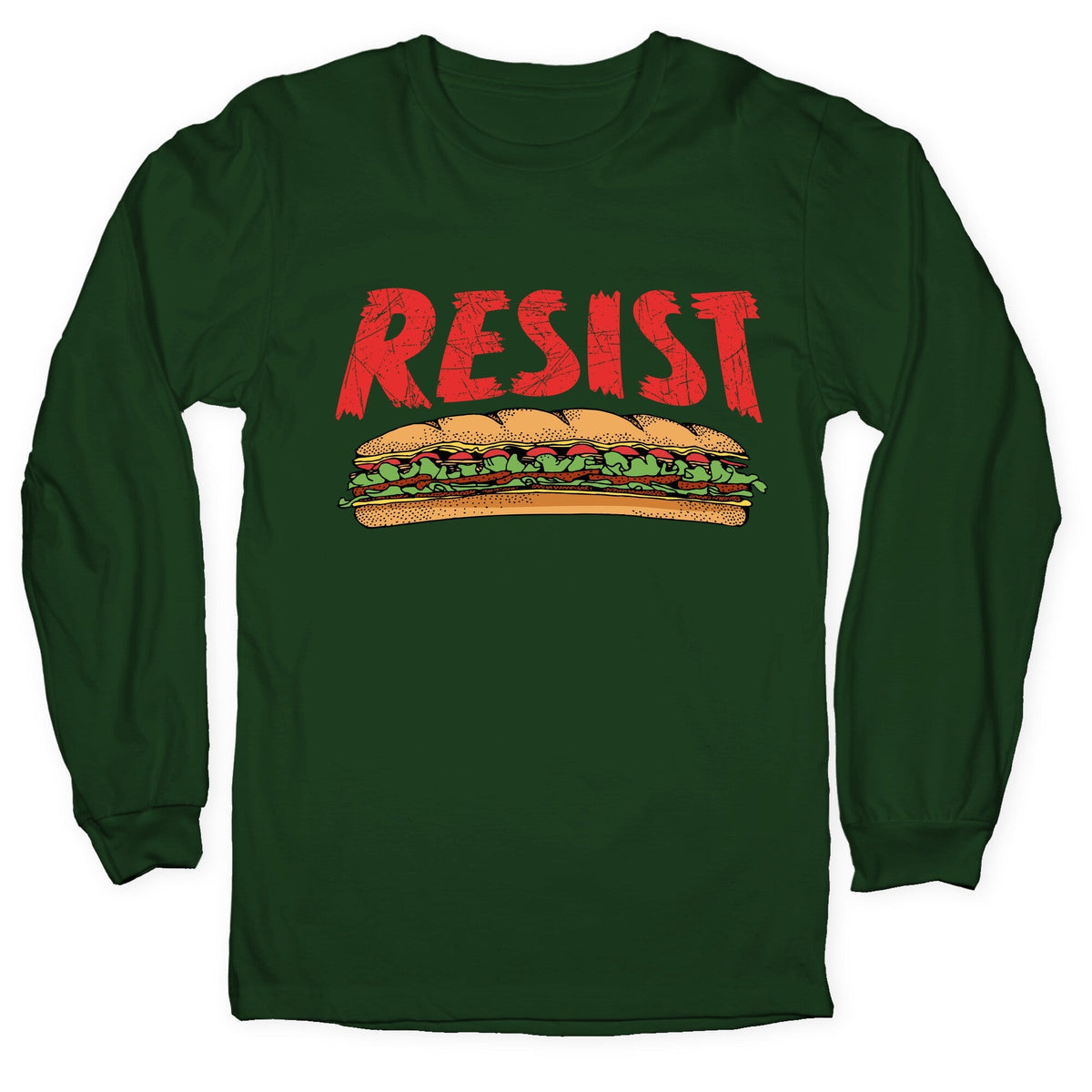 Resist Anti Ice Sandwich Guy DC Longsleeve Tee Unisex