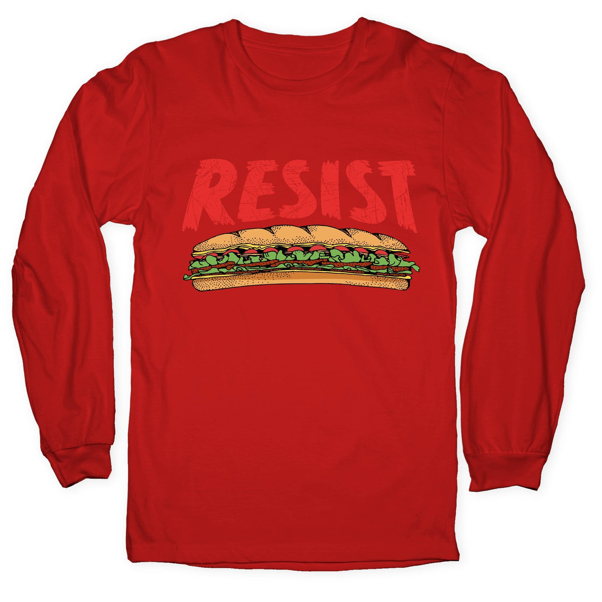 Resist Anti Ice Sandwich Guy DC Longsleeve Tee Unisex