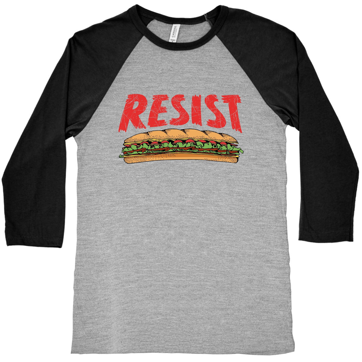Resist Anti Ice Sandwich Guy DC Baseball Tee Unisex