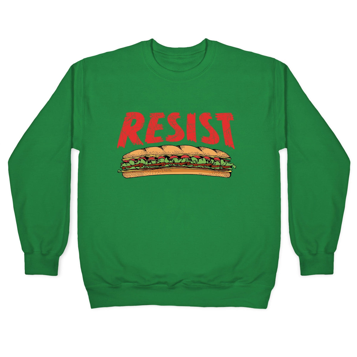 Resist Anti Ice Sandwich Guy DC Crewneck Unisex