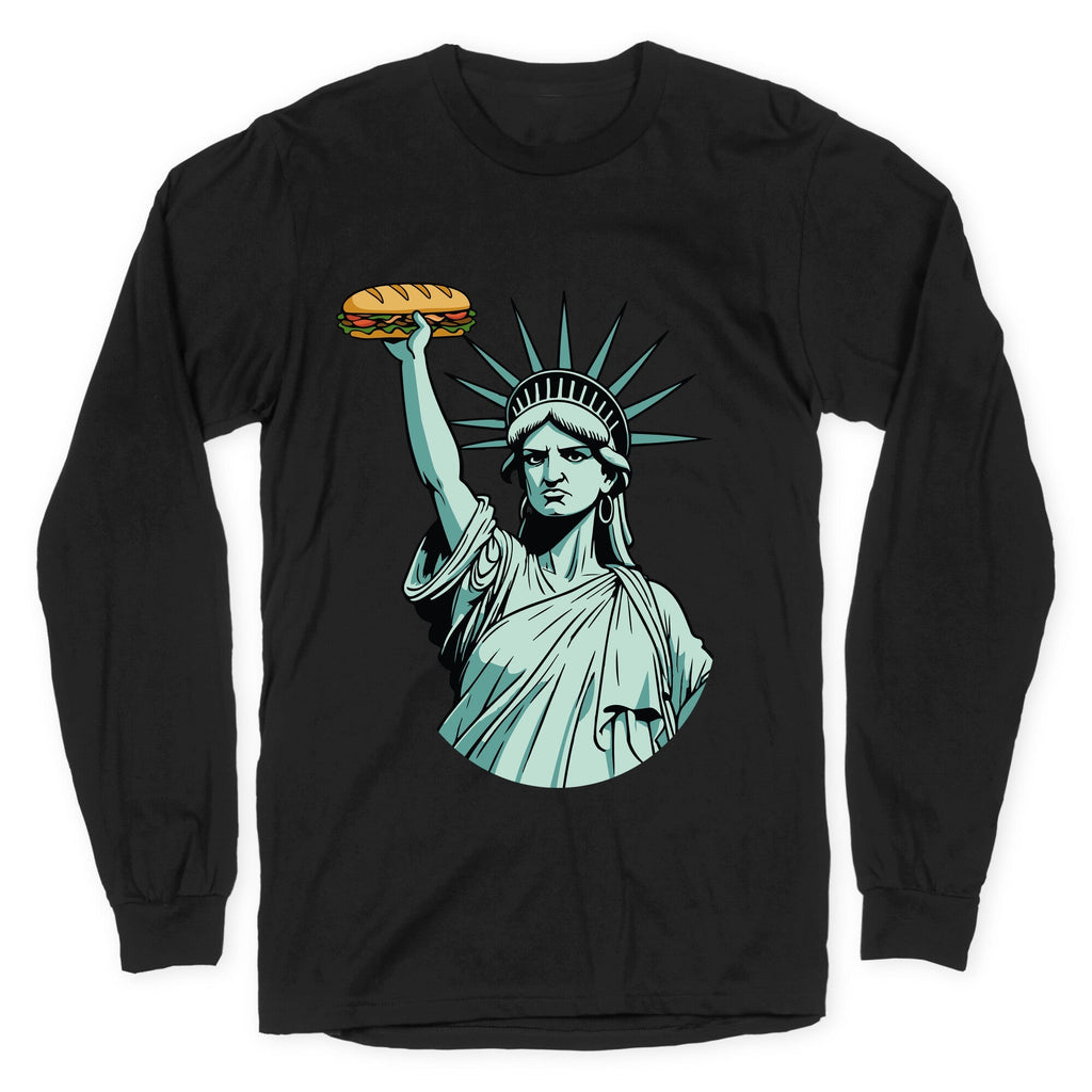 Statue of Liberty Sandwich Guy DC Longsleeve Tee Unisex