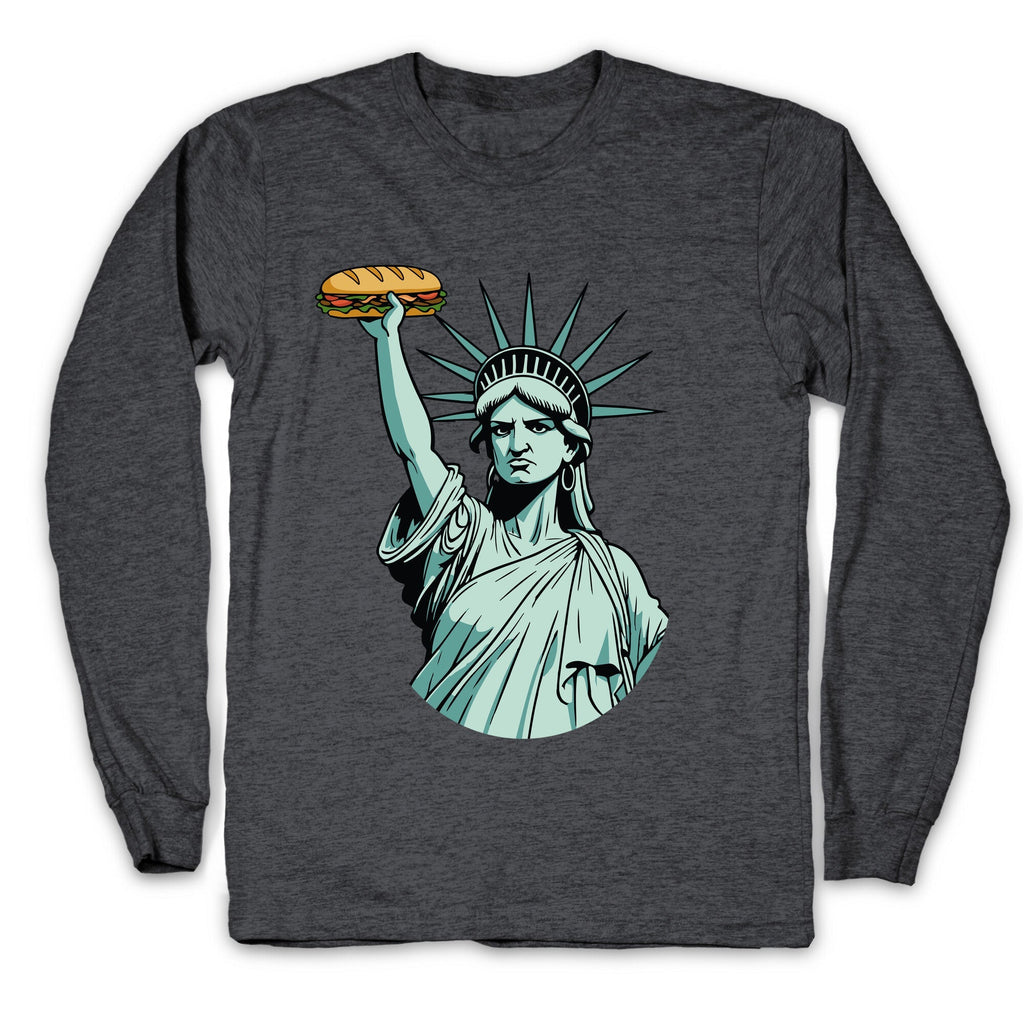 Statue of Liberty Sandwich Guy DC Longsleeve Tee Unisex