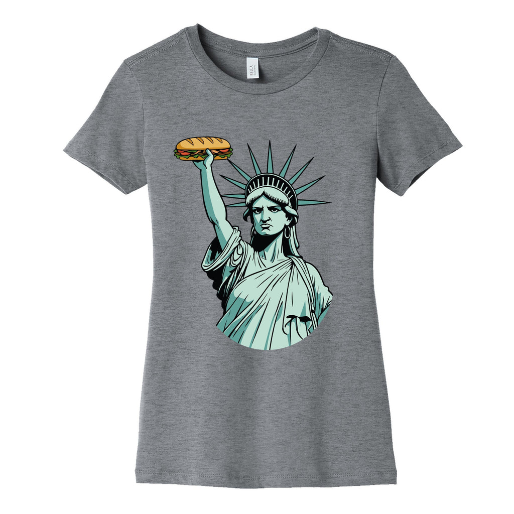 Statue of Liberty Sandwich Guy DC Womens Cotton Tee Unisex
