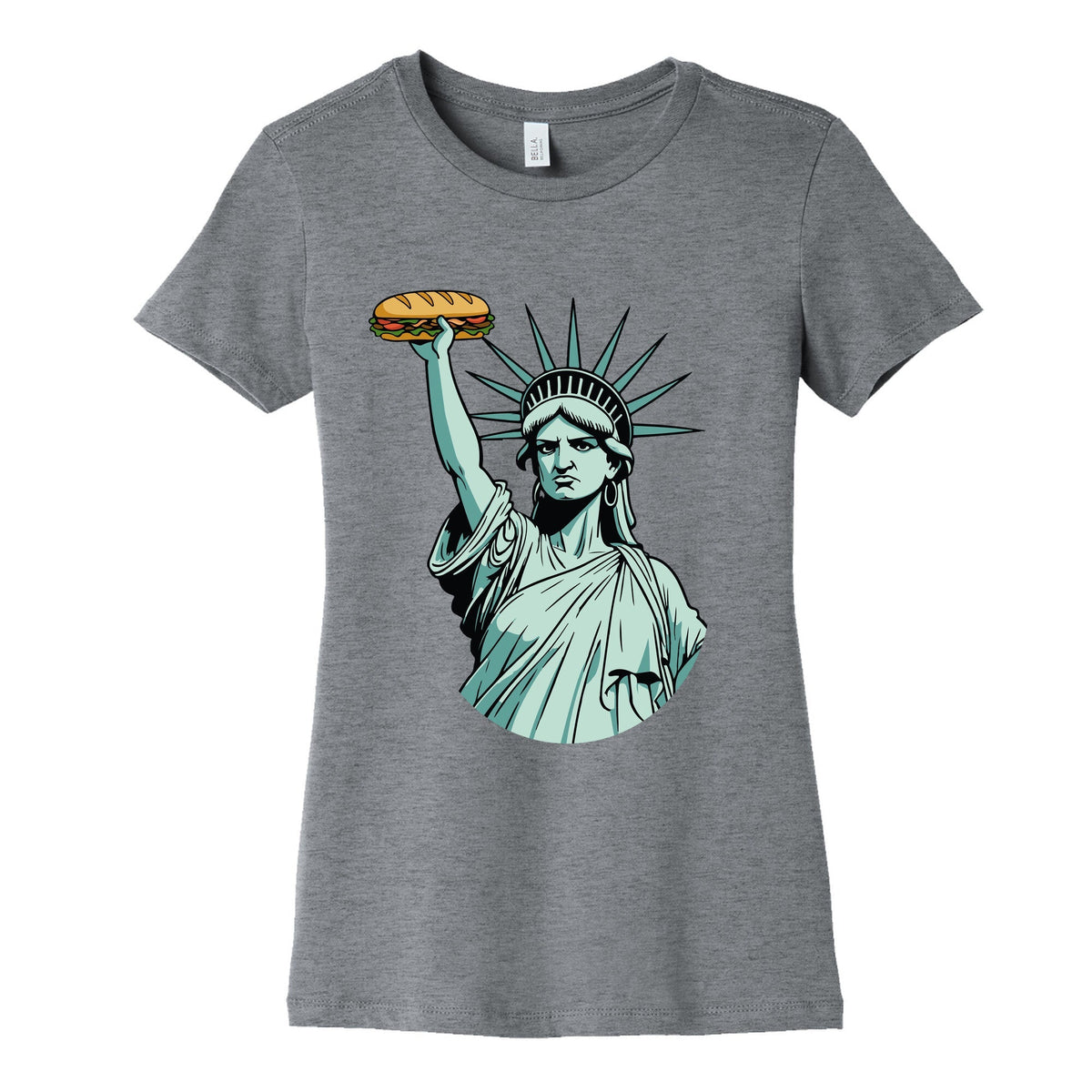 Statue of Liberty Sandwich Guy DC Womens Cotton Tee Unisex