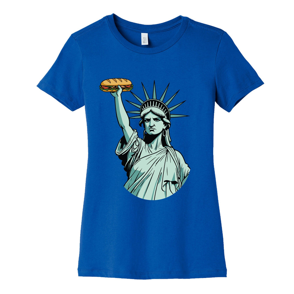 Statue of Liberty Sandwich Guy DC Womens Cotton Tee Unisex