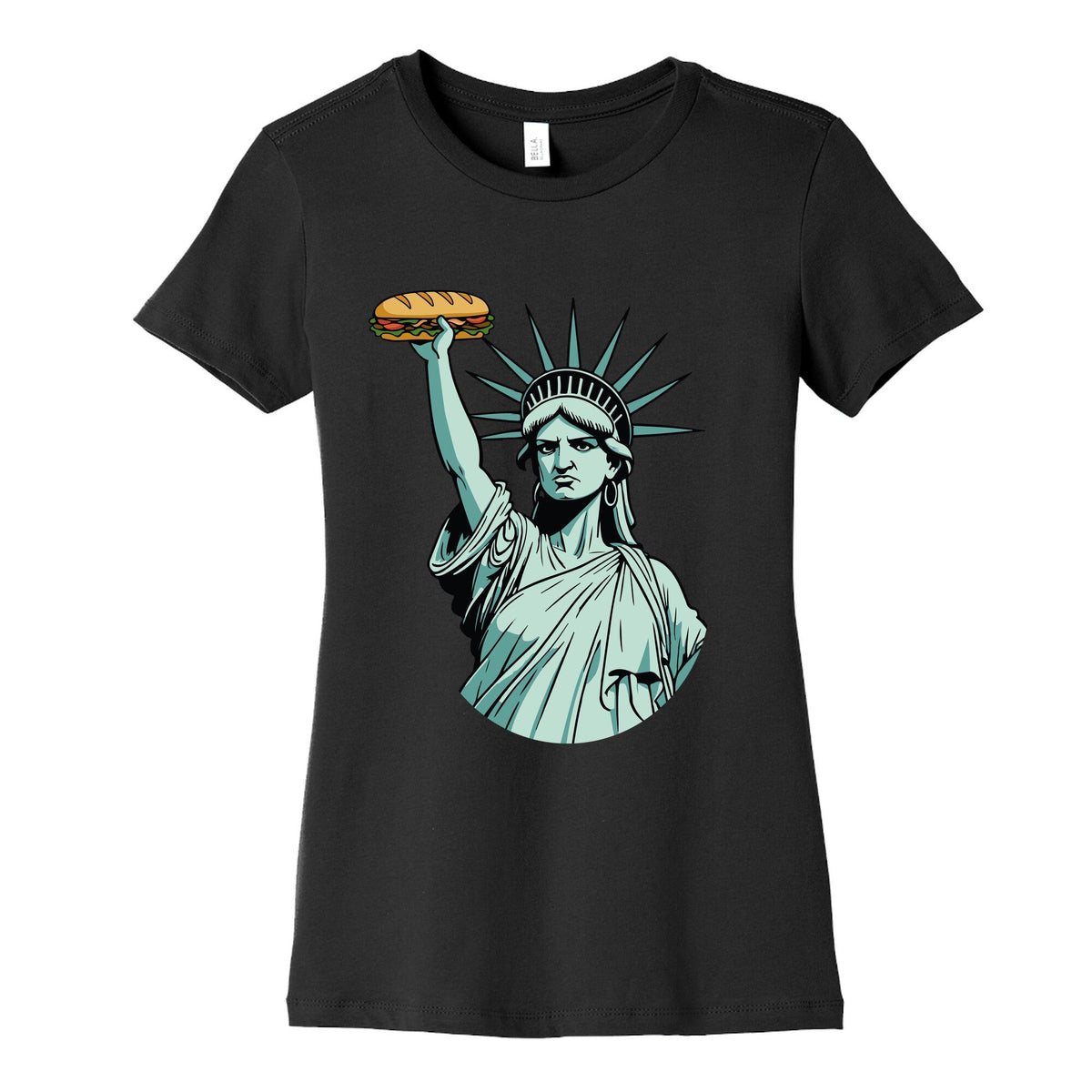 Statue of Liberty Sandwich Guy DC Womens Cotton Tee Unisex