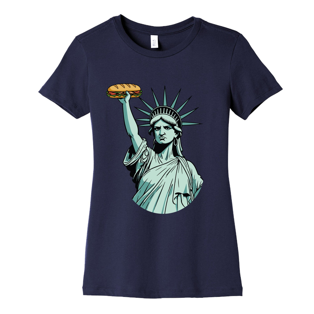 Statue of Liberty Sandwich Guy DC Womens Cotton Tee Unisex