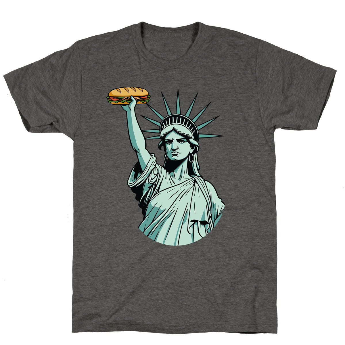 Statue of Liberty Sandwich Guy DC Unisex Triblend Tee Unisex