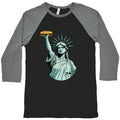 Statue of Liberty Sandwich Guy DC Baseball Tee Unisex