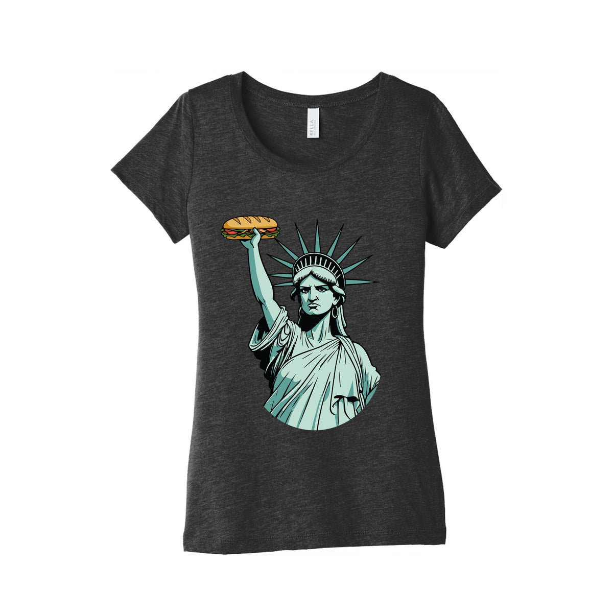 Statue of Liberty Sandwich Guy DC Womens Triblend Tee Unisex