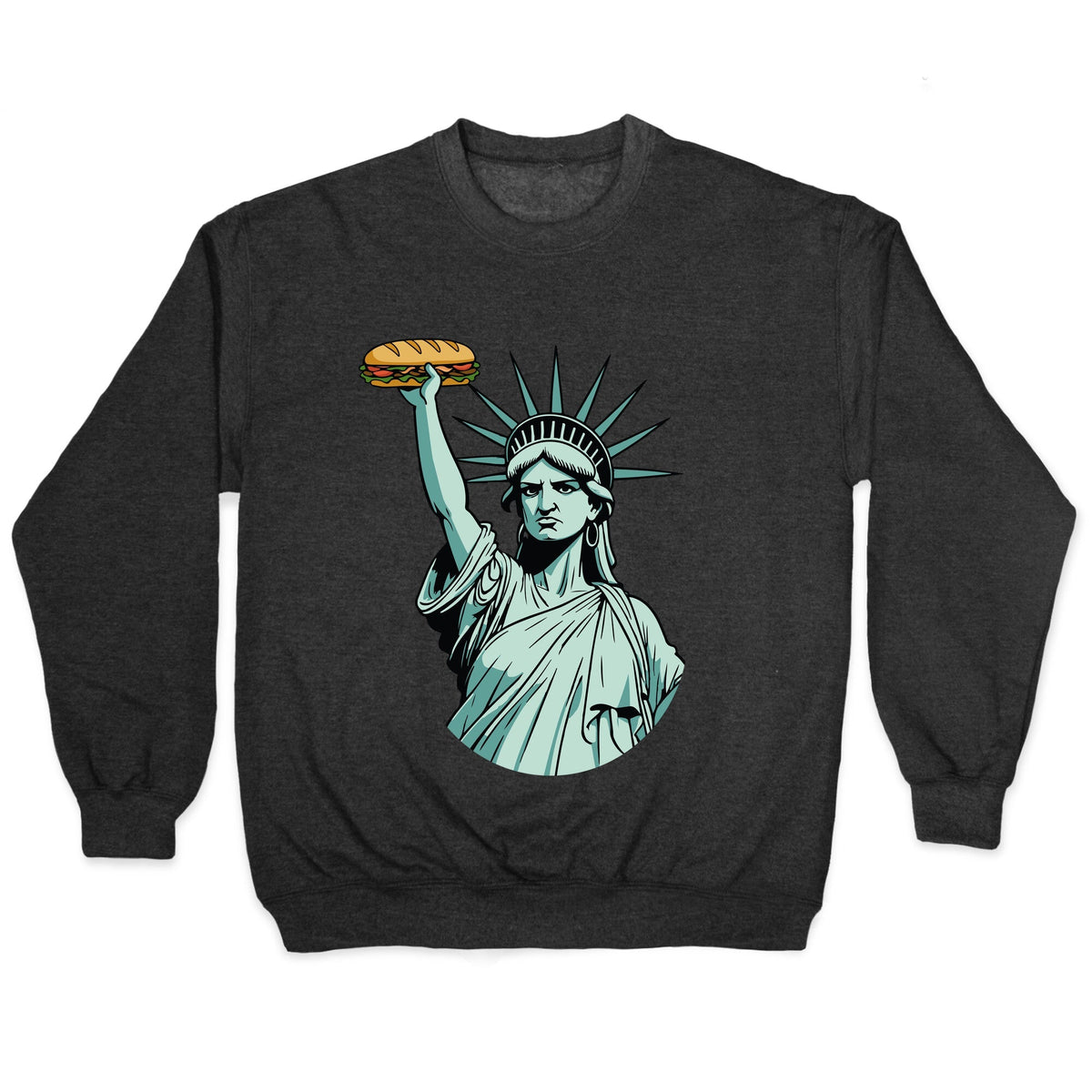 Statue of Liberty Sandwich Guy DC Crewneck Unisex